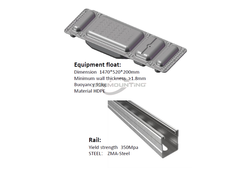 Float solar mounting system